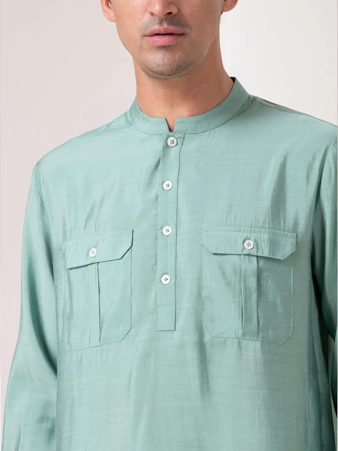 Pastel Green Classic Kurta Set