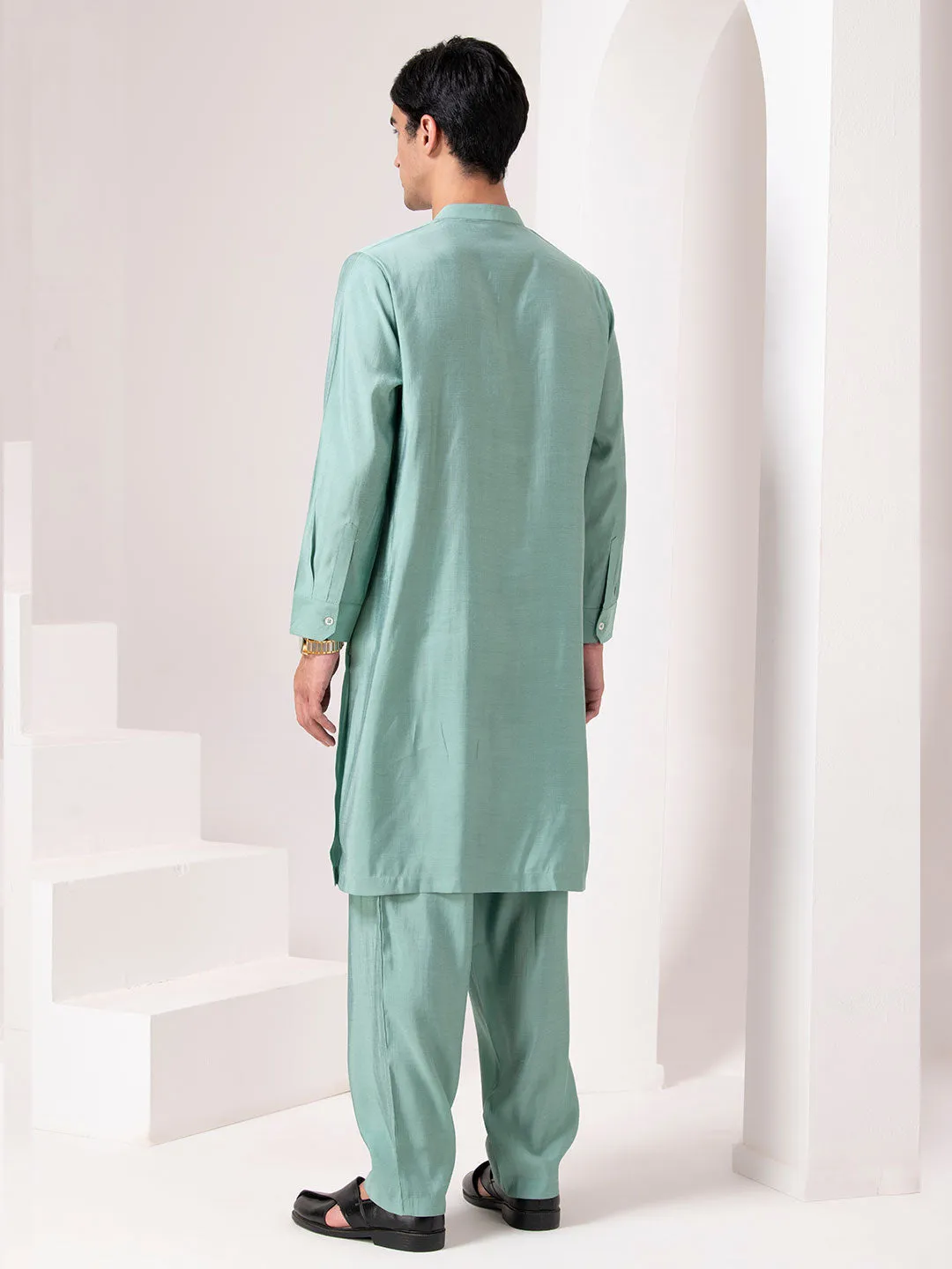 Pastel Green Classic Kurta Set