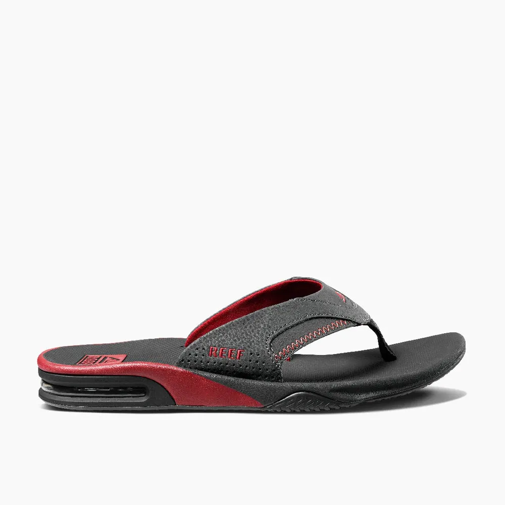 Reef Fanning Flip Flops  - Red/Raven