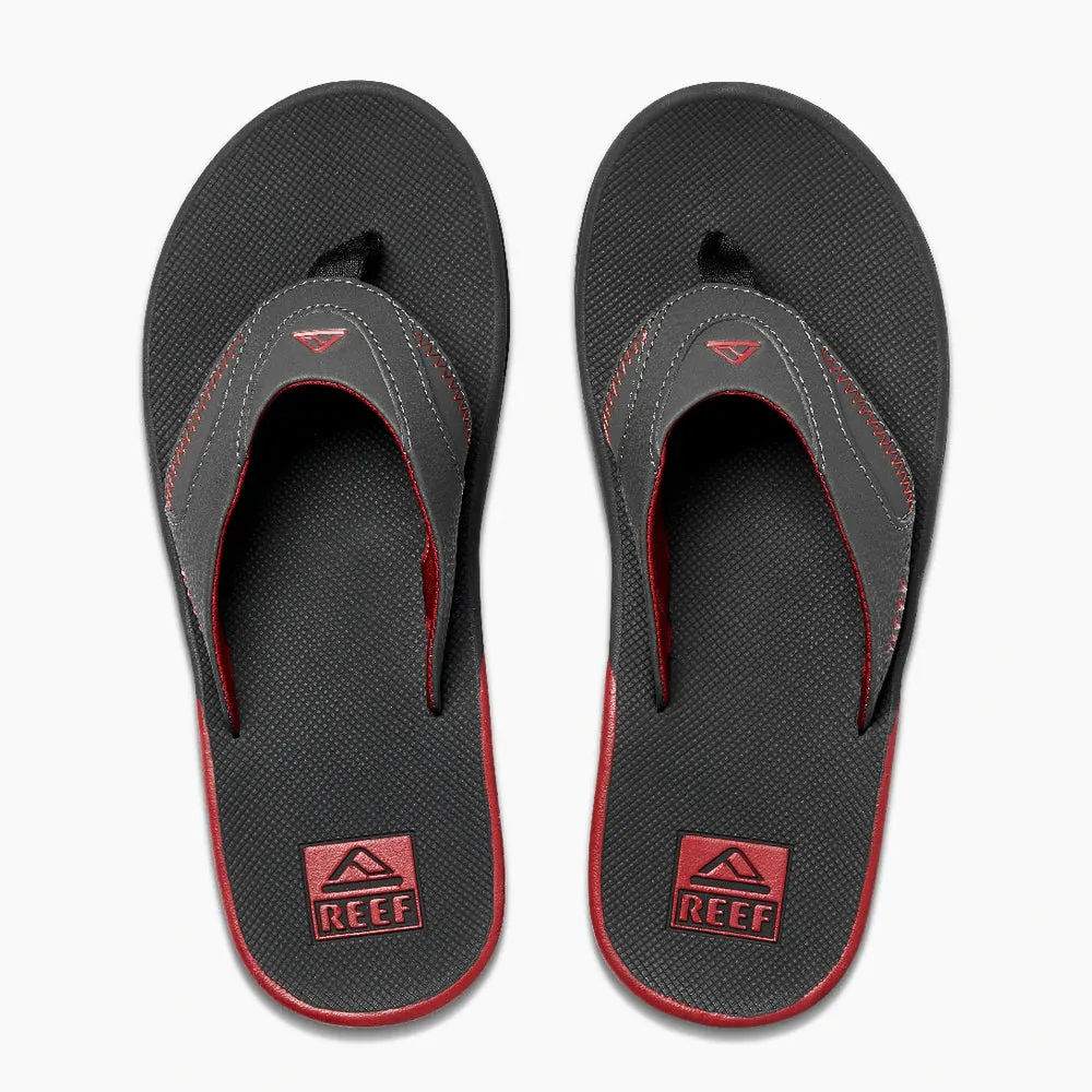 Reef Fanning Flip Flops  - Red/Raven