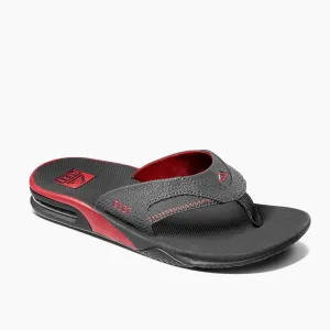 Reef Fanning Flip Flops  - Red/Raven