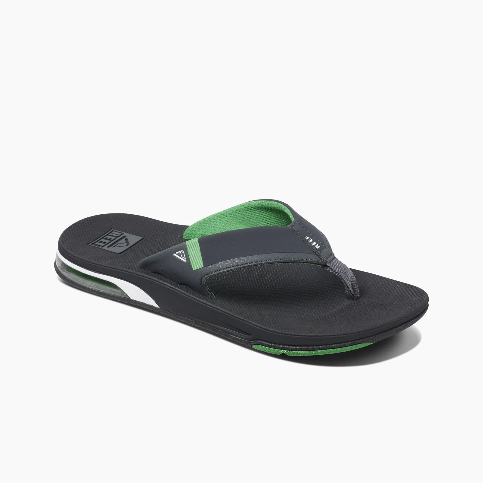 Reef Fanning Low Flip Flops  - Black/Green