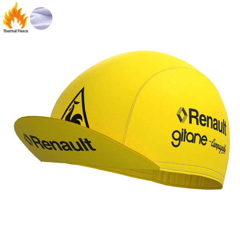 Renault Yellow Fleece Retro Cycling Kits