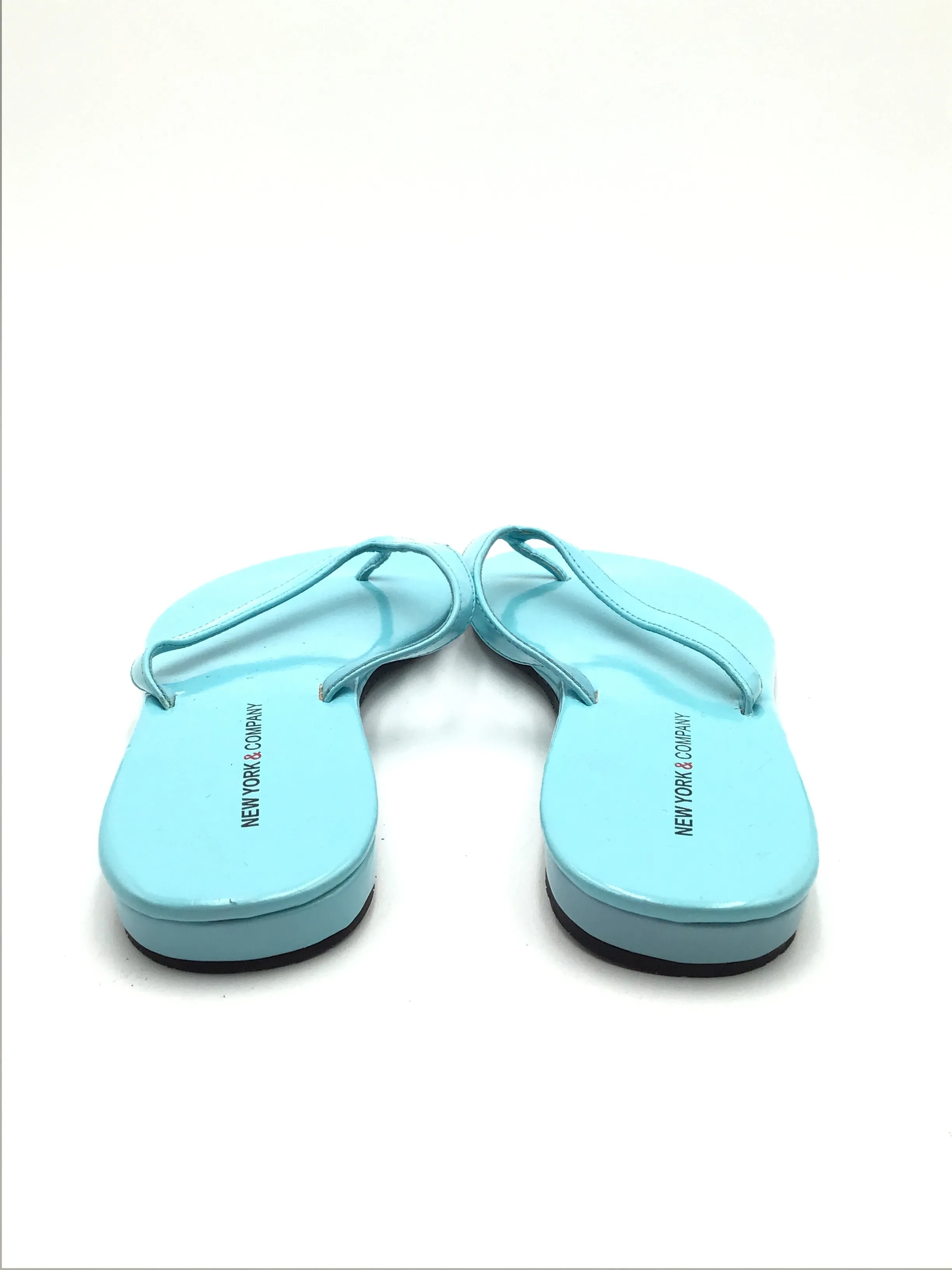 Sandals Flip Flops By New York And Co In Blue, Size: 7