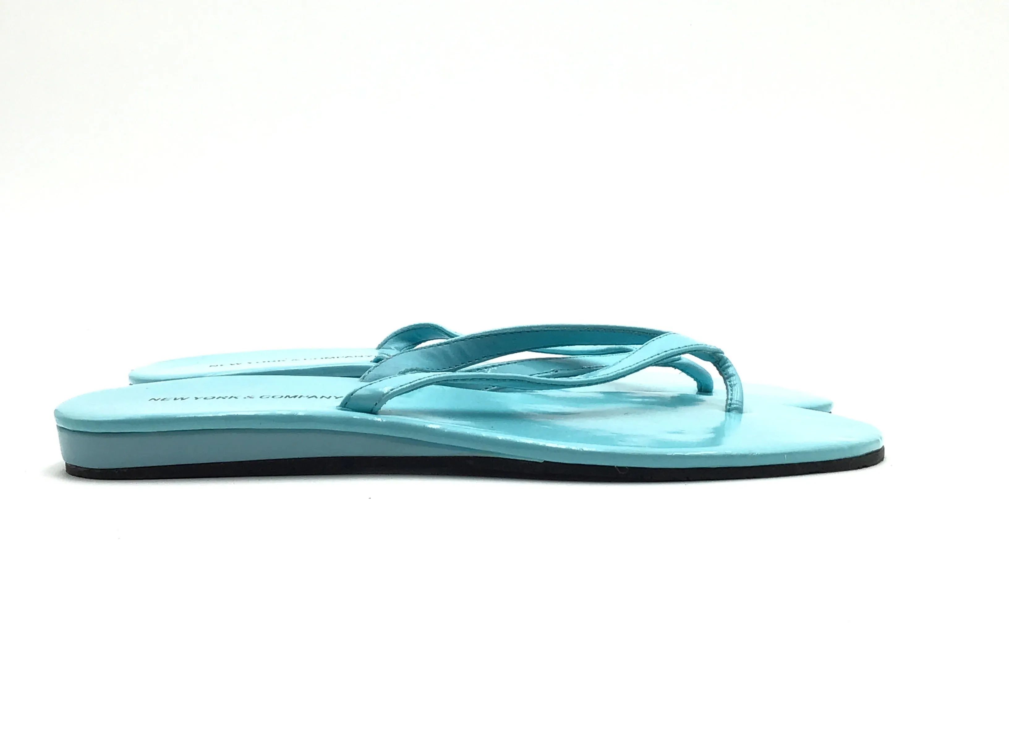 Sandals Flip Flops By New York And Co In Blue, Size: 7