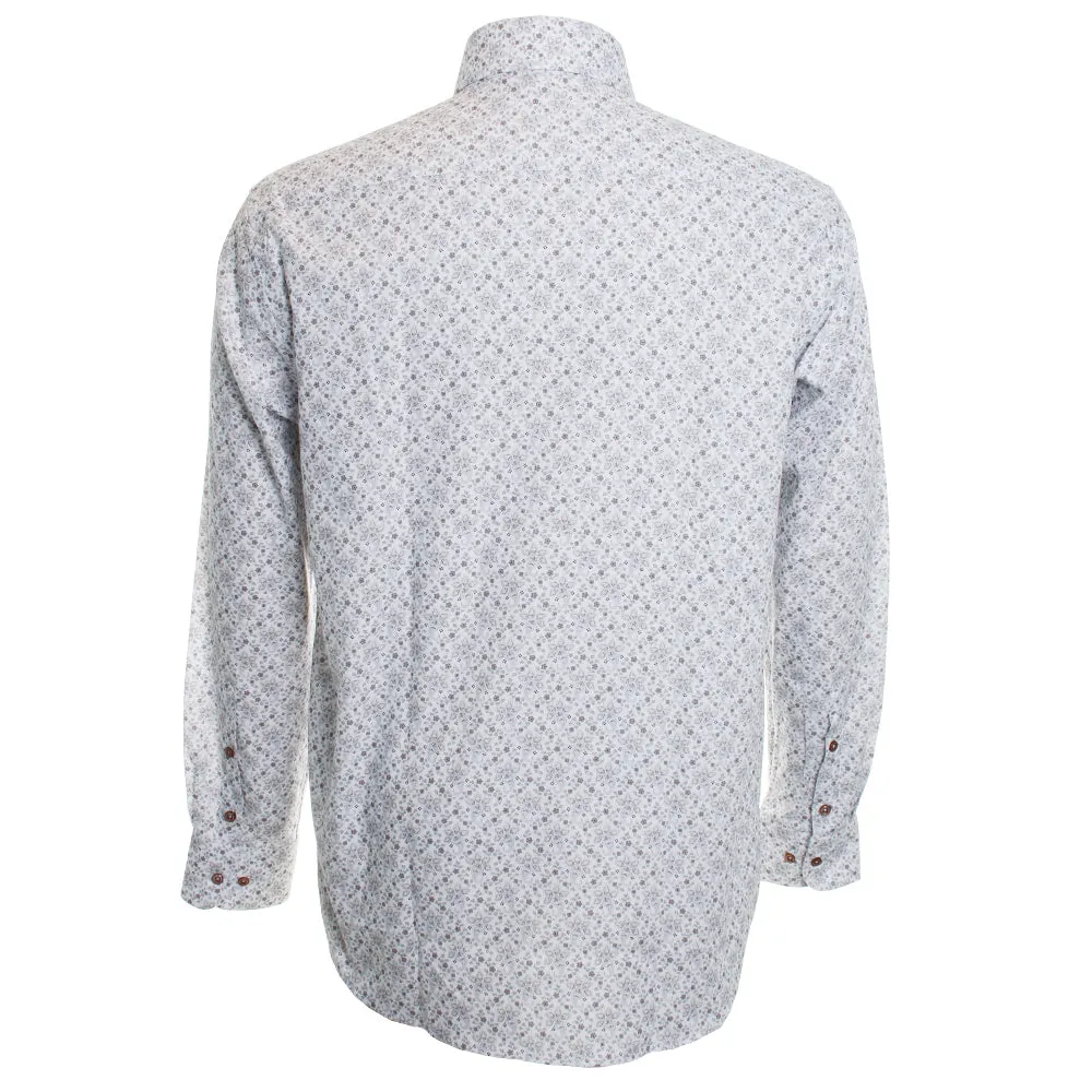 Slate Paisley Roll Collar