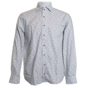 Slate Paisley Roll Collar