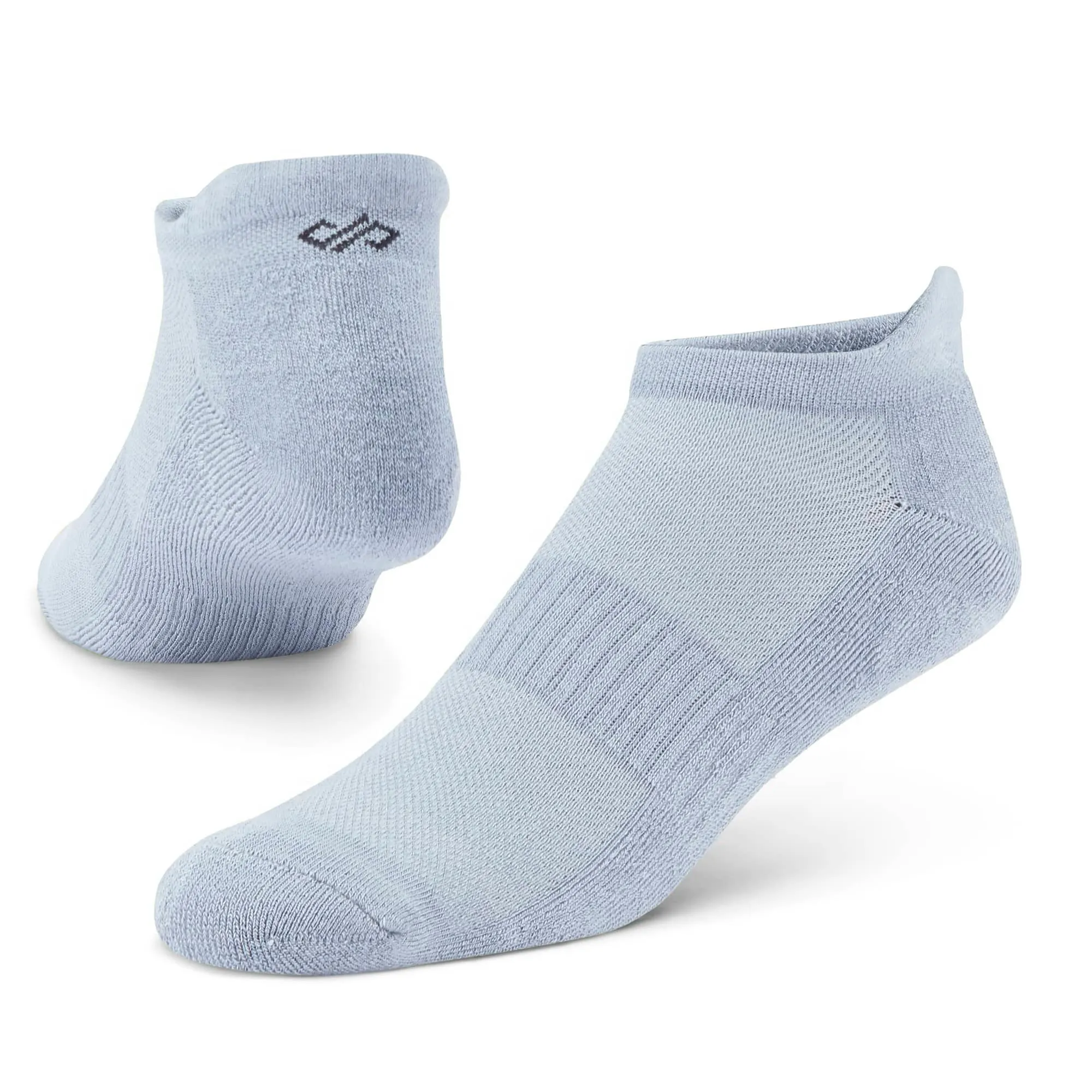 Solid Grey Bamboo Unisex Ankle Length Socks