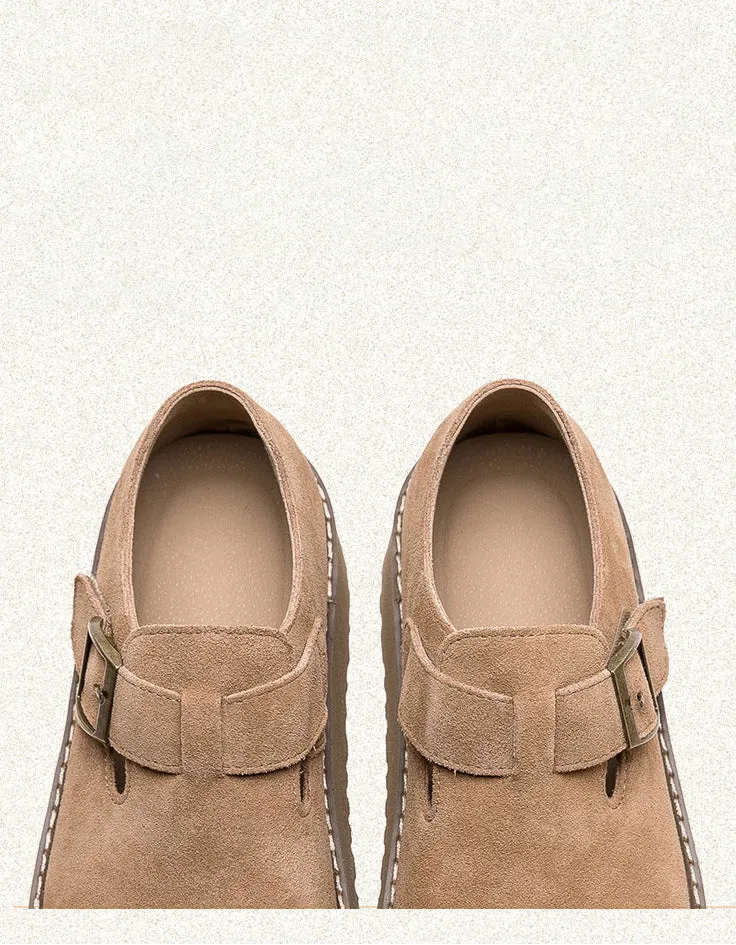 Spring Autumn Suede Platform Shoes