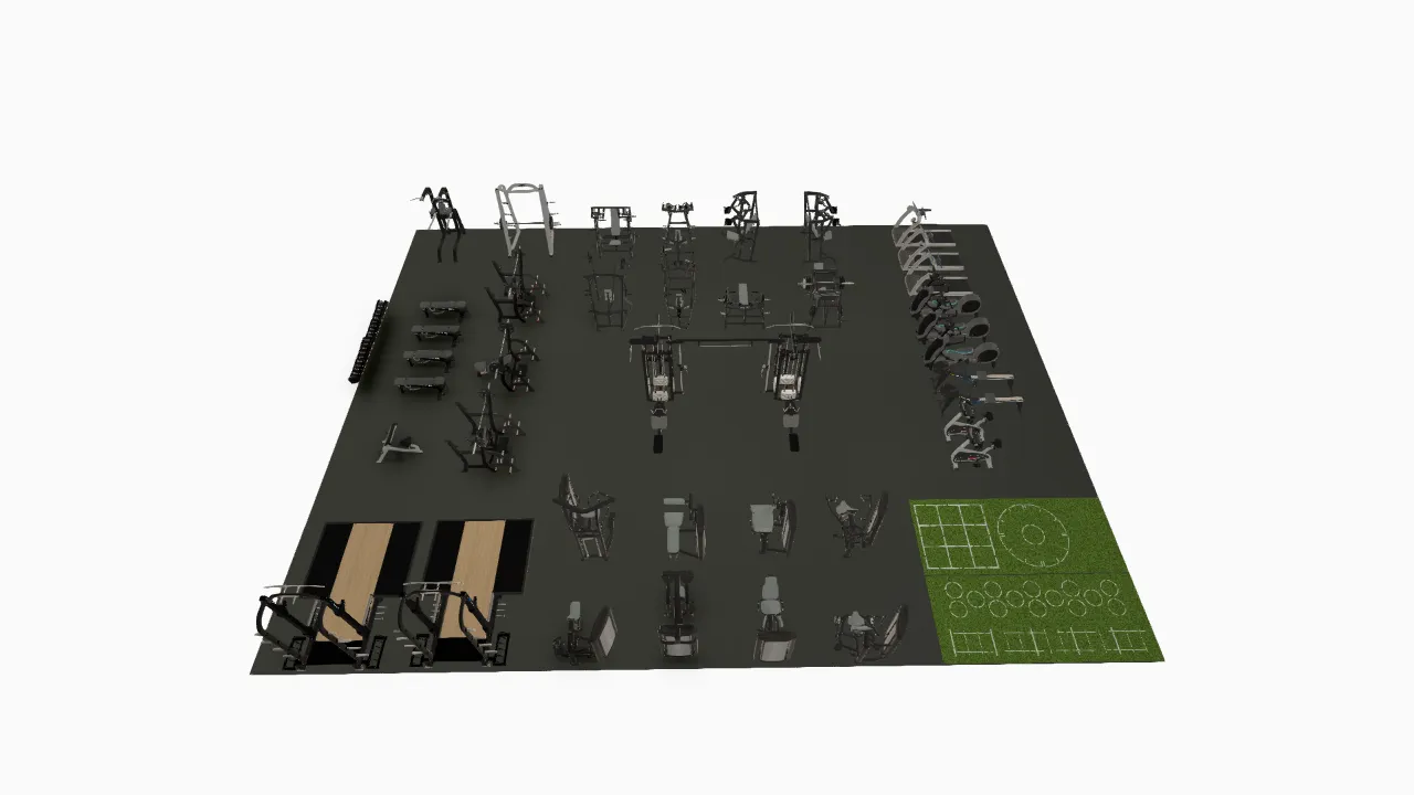Strength & Fitness 3000 sq ft Complete Facility