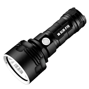 Super Bright P70 LED Edc Aluminum Miniature 10000 Lumen Electric Camping Flash RechargableSearchlight Torch Light Flashlight