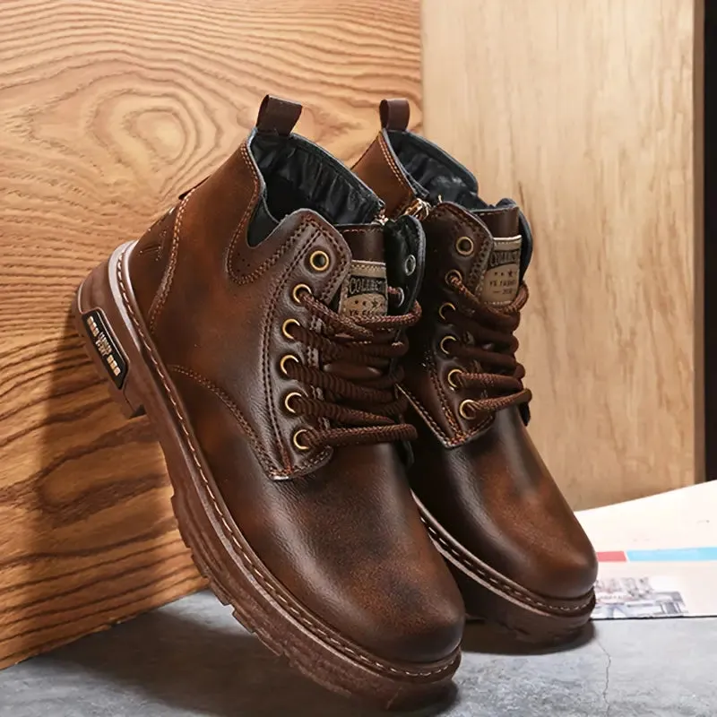 SWASTIKA™ LACE-UP VINTAGE WINTER BOOTS