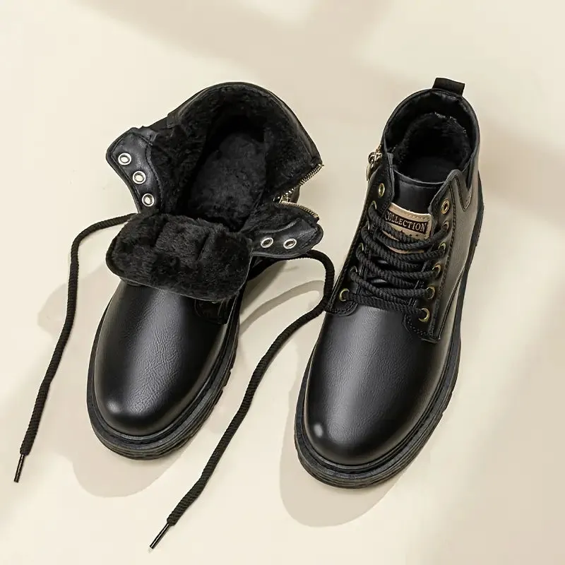SWASTIKA™ LACE-UP VINTAGE WINTER BOOTS