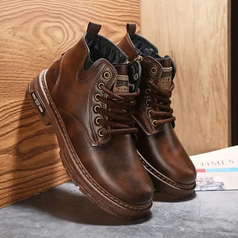 SWASTIKA™ LACE-UP VINTAGE WINTER BOOTS