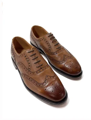 Tan Made in England Belgrave Brogue Shoe