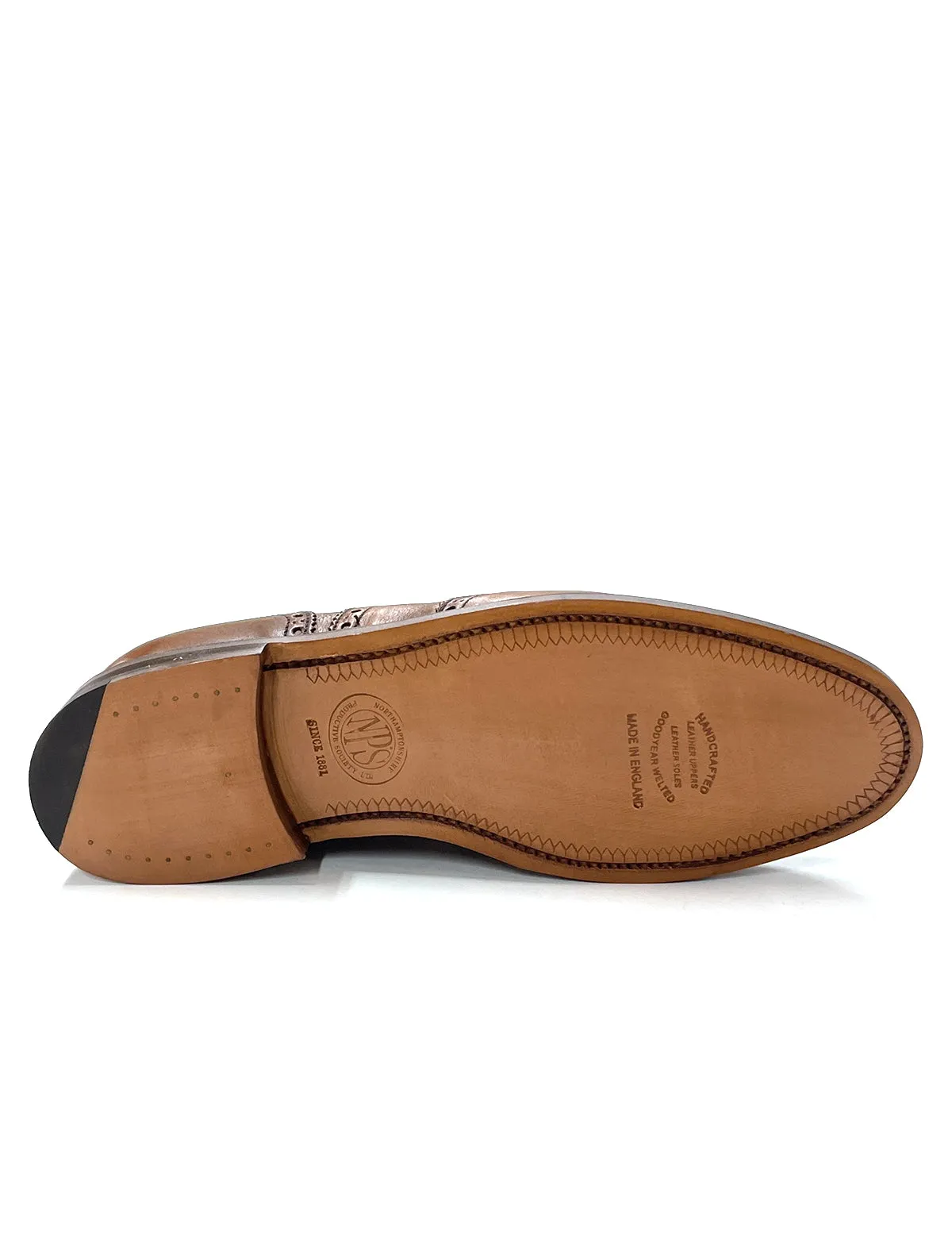 Tan Made in England Belgrave Brogue Shoe