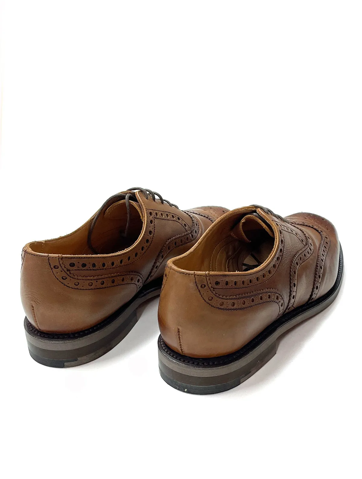 Tan Made in England Belgrave Brogue Shoe