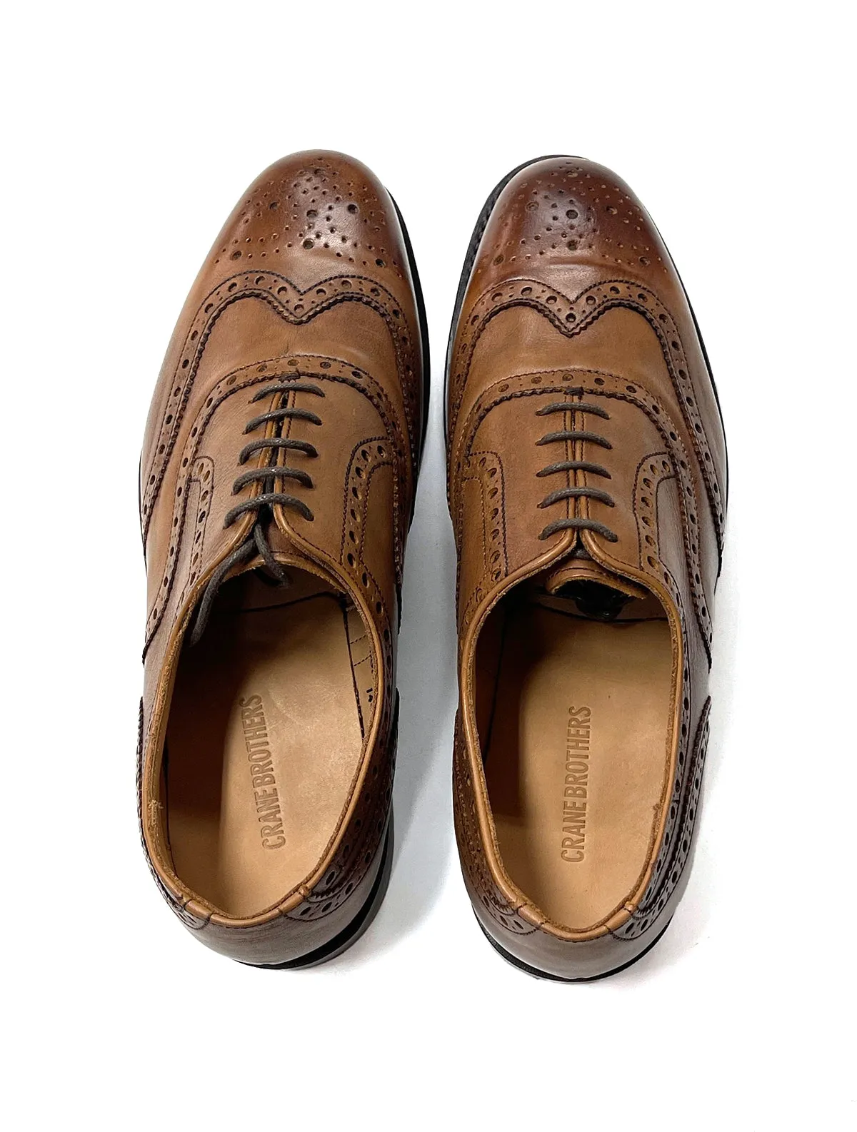 Tan Made in England Belgrave Brogue Shoe