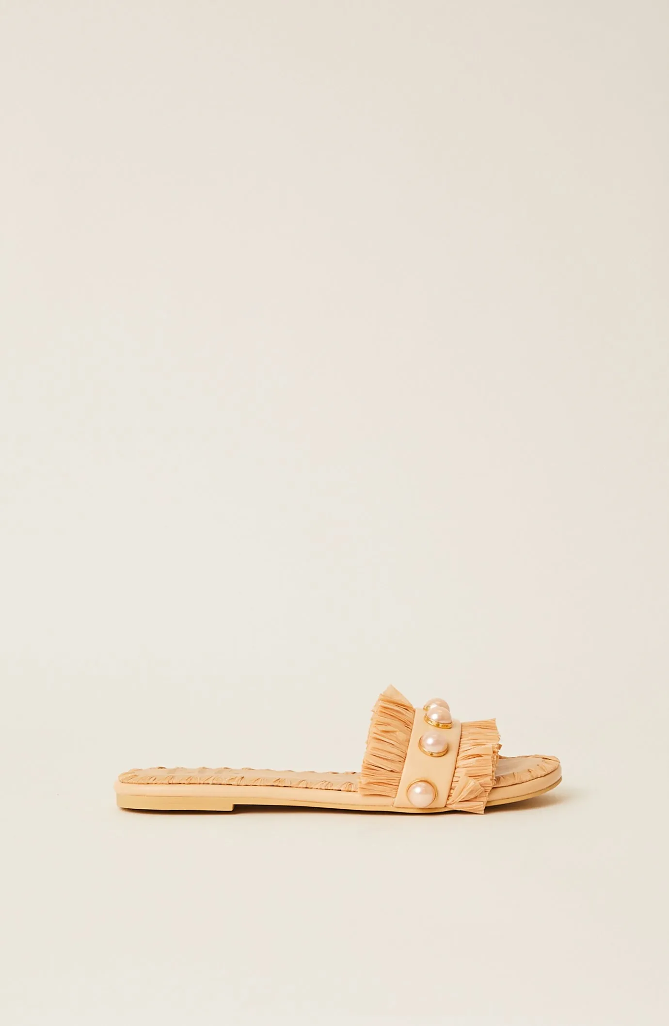 Valentina Fringe Slide in Nudei