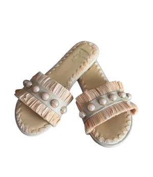 Valentina Fringe Slide in Nudei