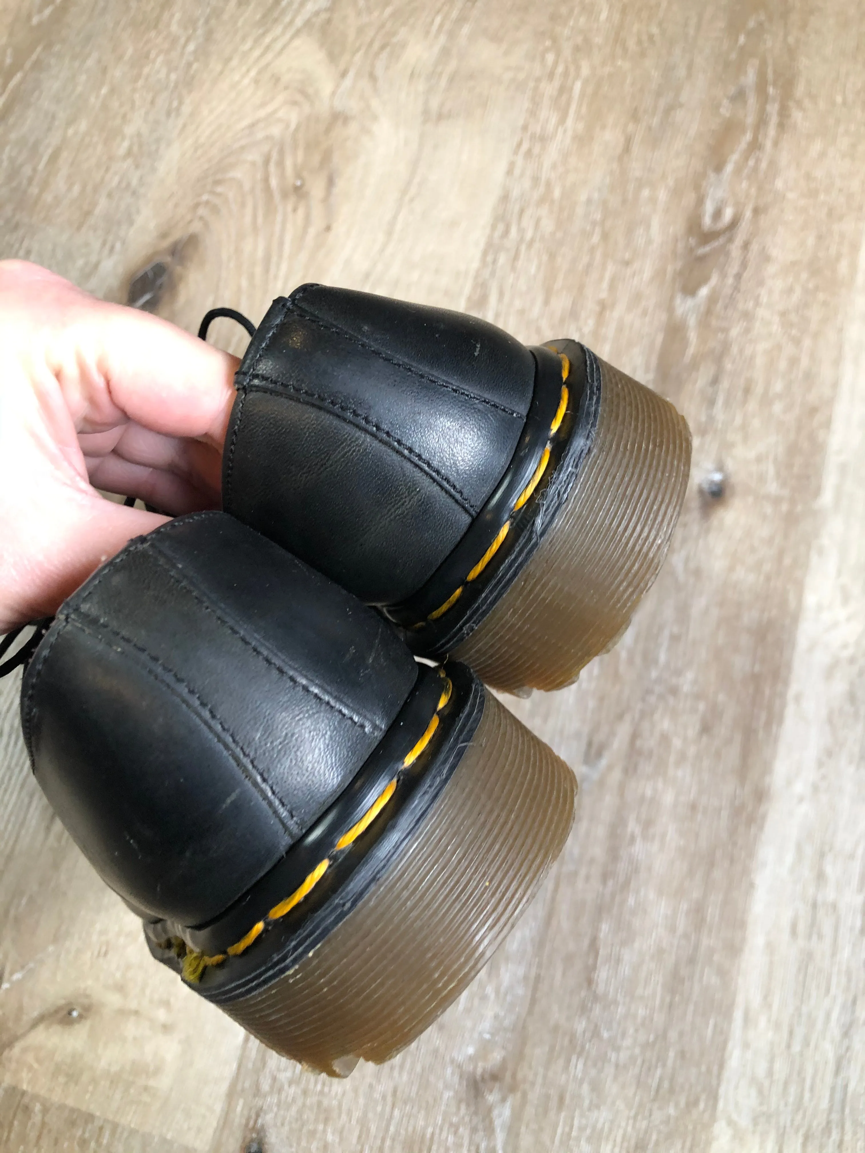 Vintage Doc Martens Originals 1461 Black Smooth Leather Oxford Shoes, Made in England, SOLD