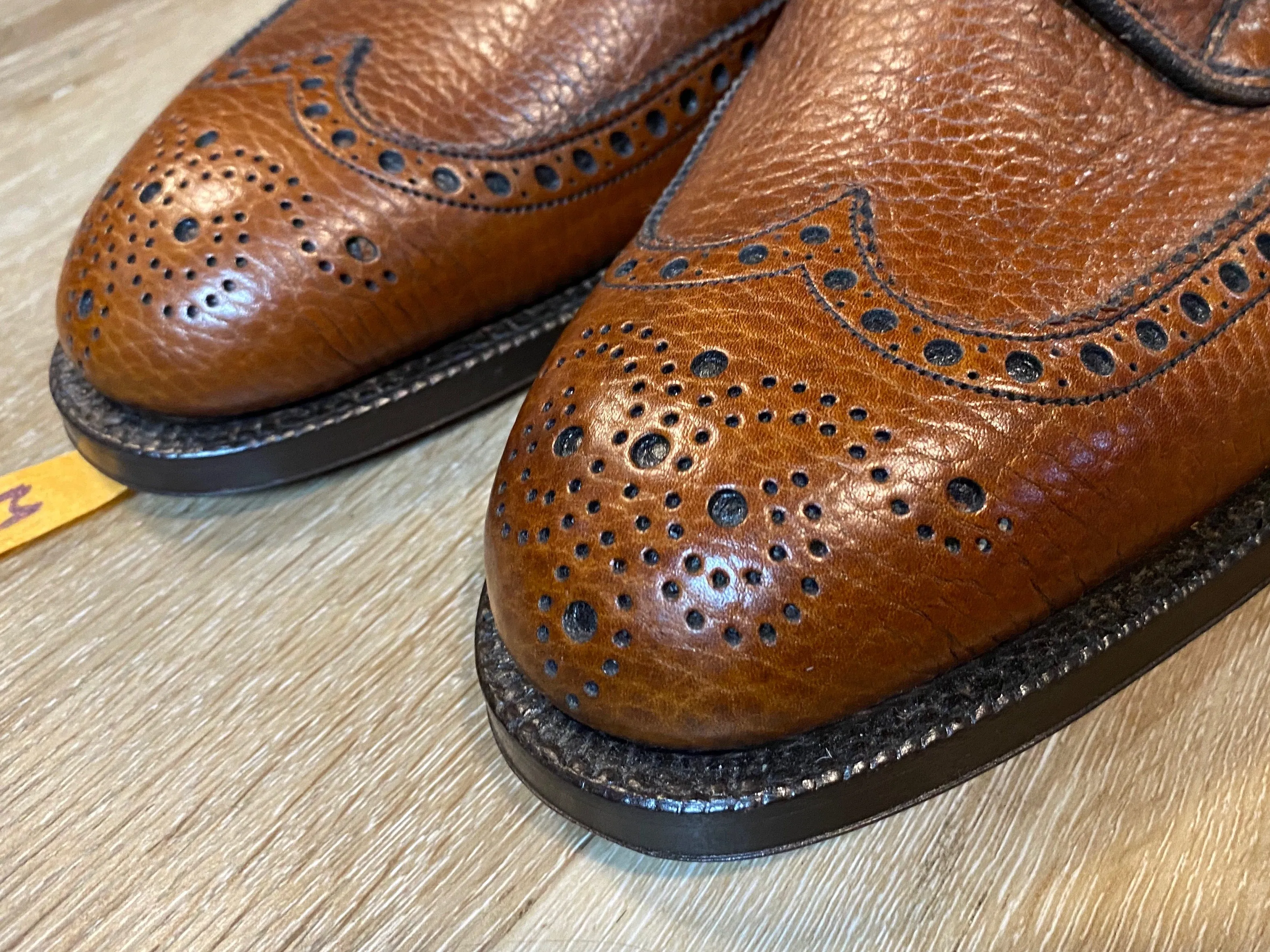 Wingtip Brogue Alan McAfee Derby Shoes 6M 38/39 (England), SOLD
