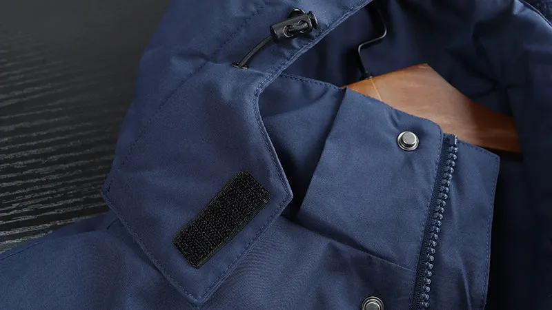 Winter Warrior: Fleece-Lined Windproof Coat