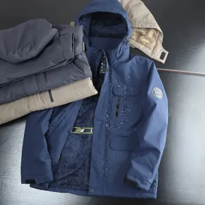 Winter Warrior: Fleece-Lined Windproof Coat