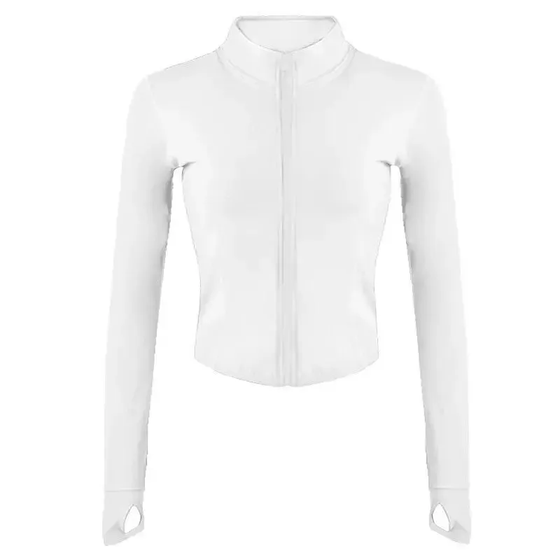 Women Fitness Jacket Slim Fit Long Sleeved