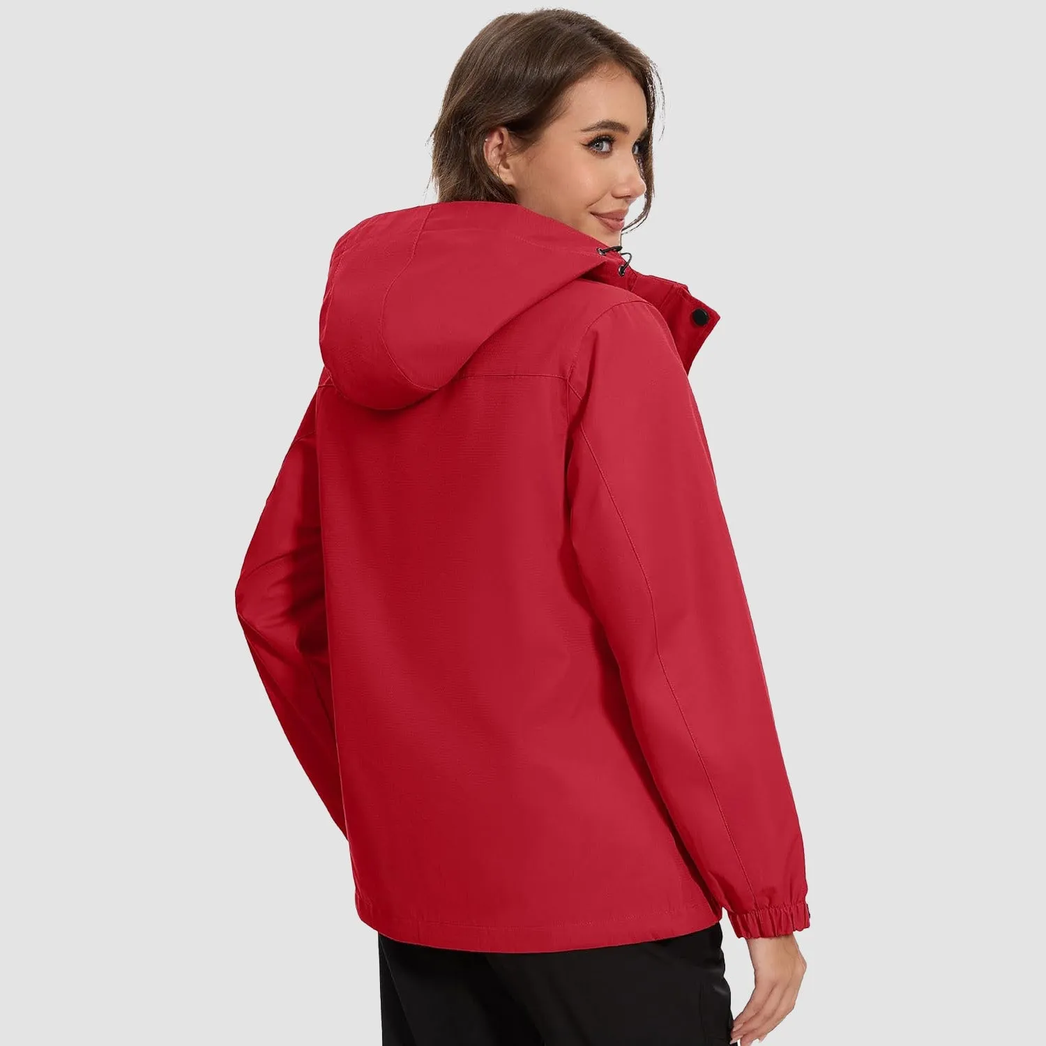 Women's 3 in 1 Ski Jacket Water Resistant Winter Snow Coat Warm Fleece Lined Windproof Hiking Rain Outwear