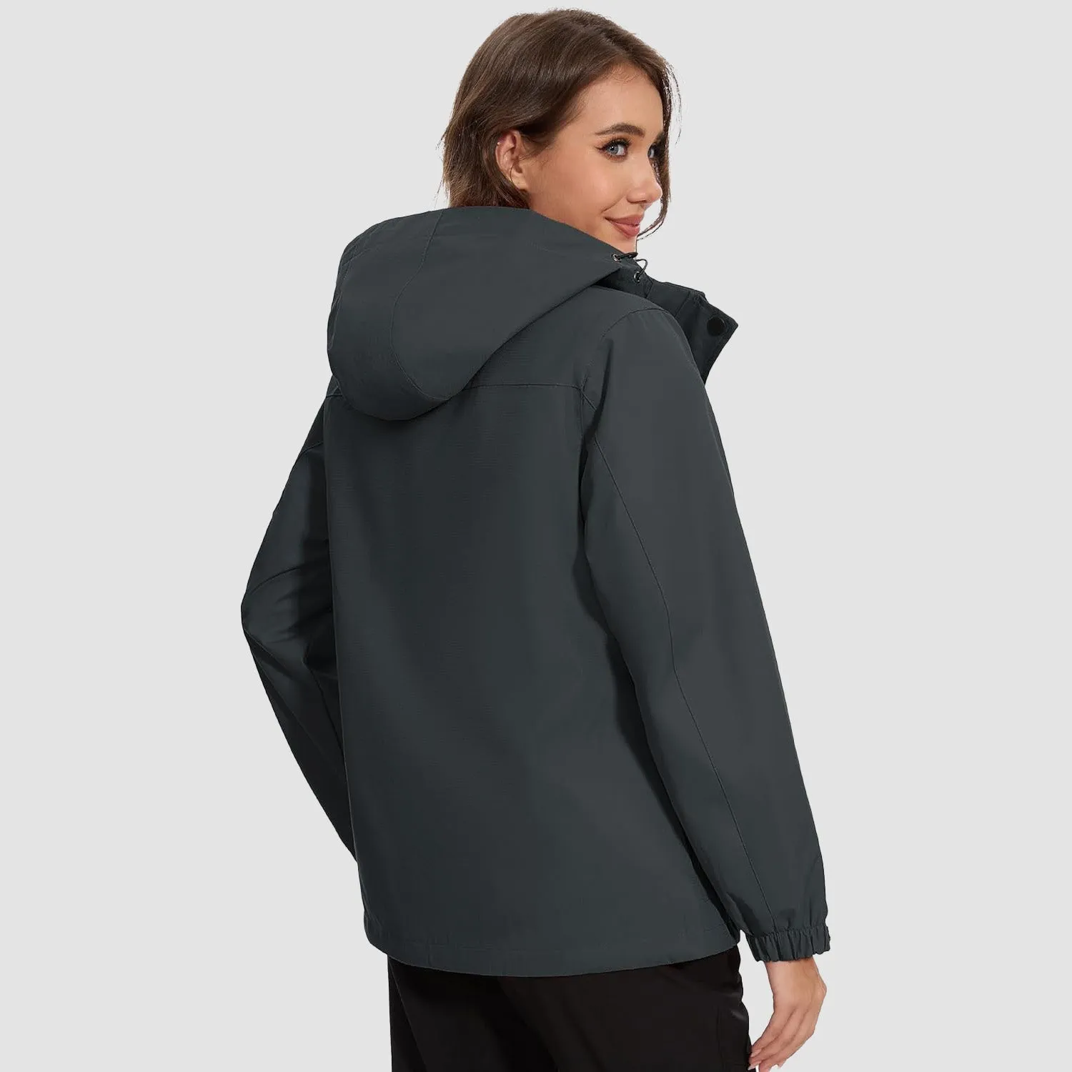 Women's 3 in 1 Ski Jacket Water Resistant Winter Snow Coat Warm Fleece Lined Windproof Hiking Rain Outwear