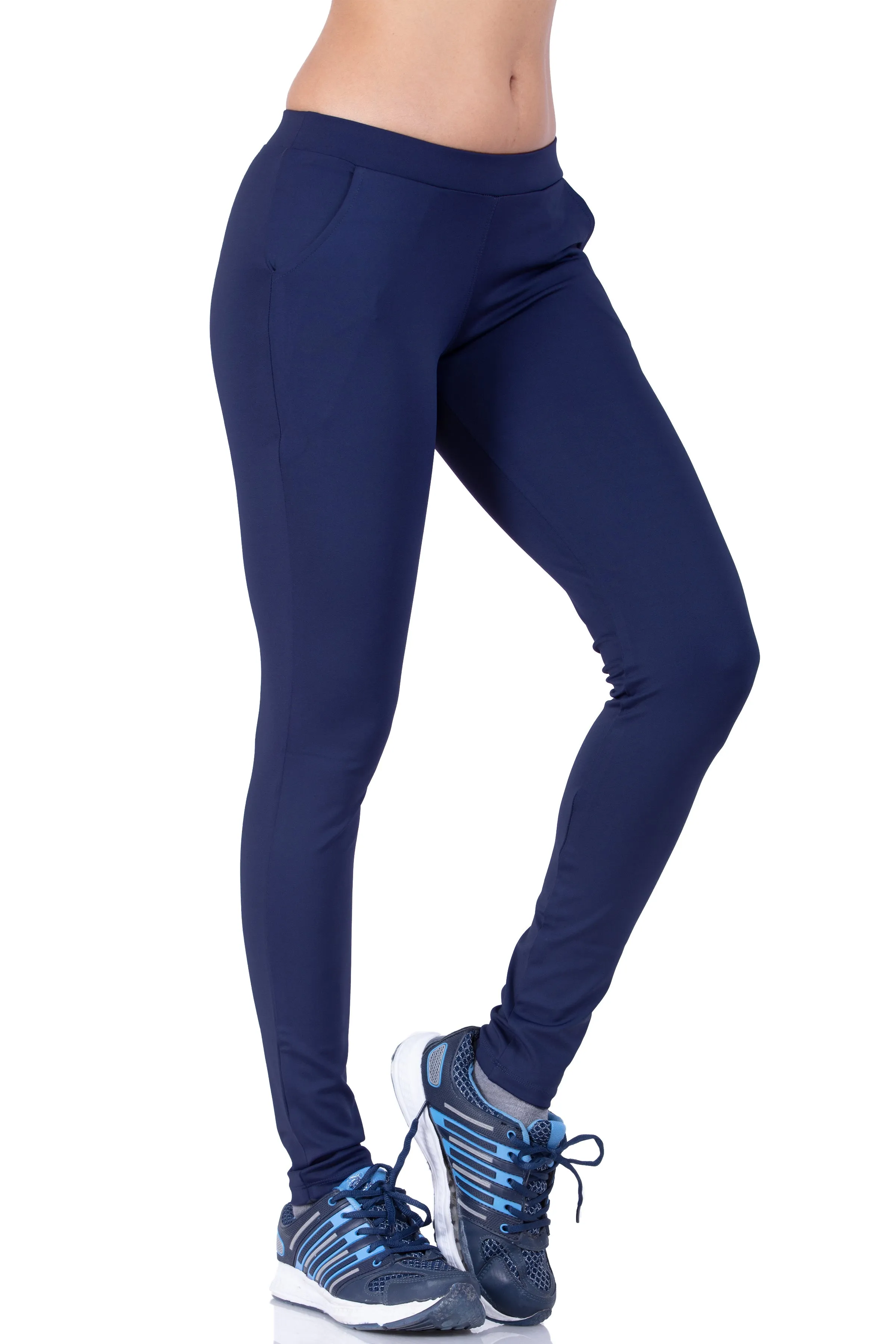 WOMEN'S SLIM FIT PANT WITH CROSS POCKETS