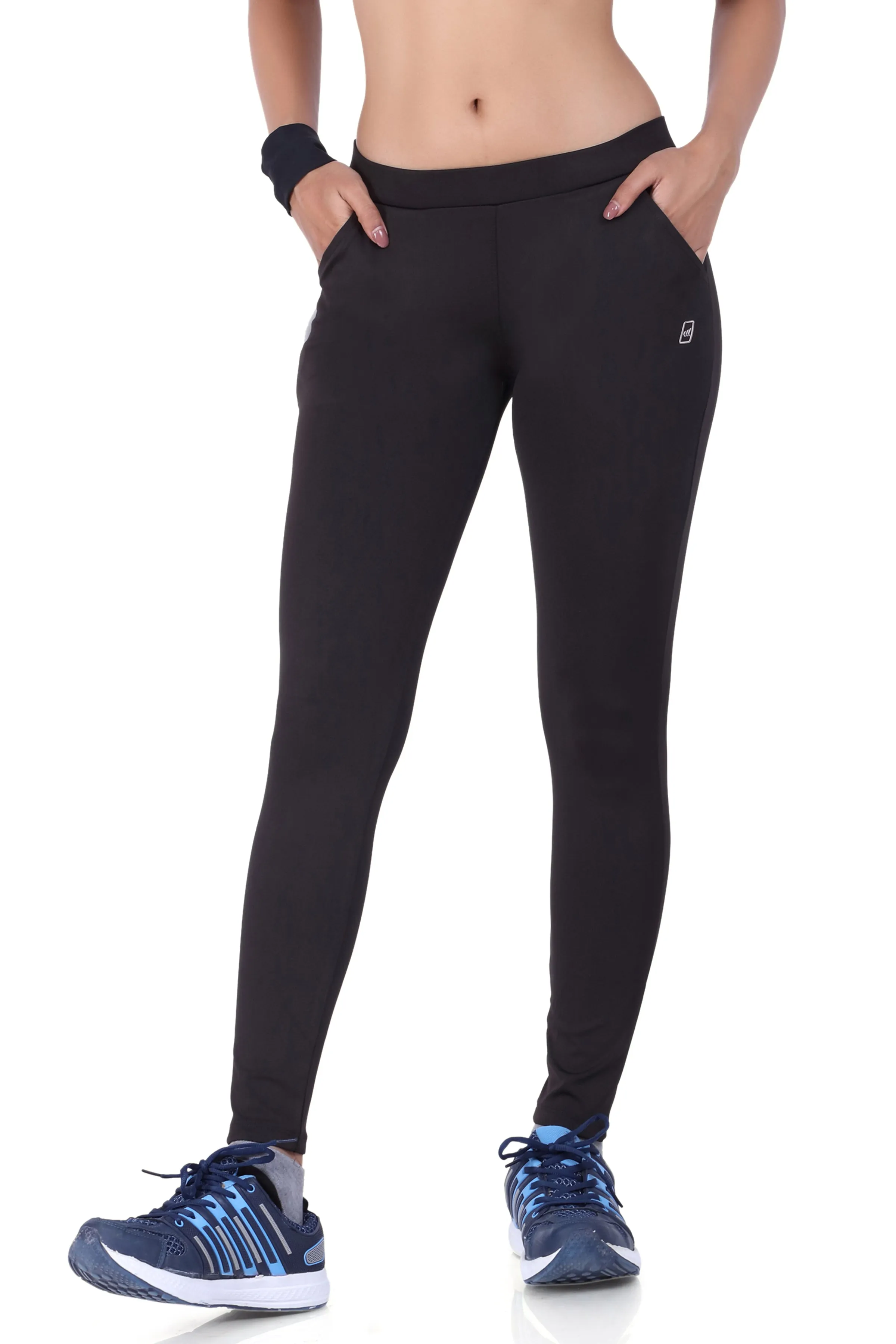 WOMEN'S SLIM FIT PANT WITH CROSS POCKETS