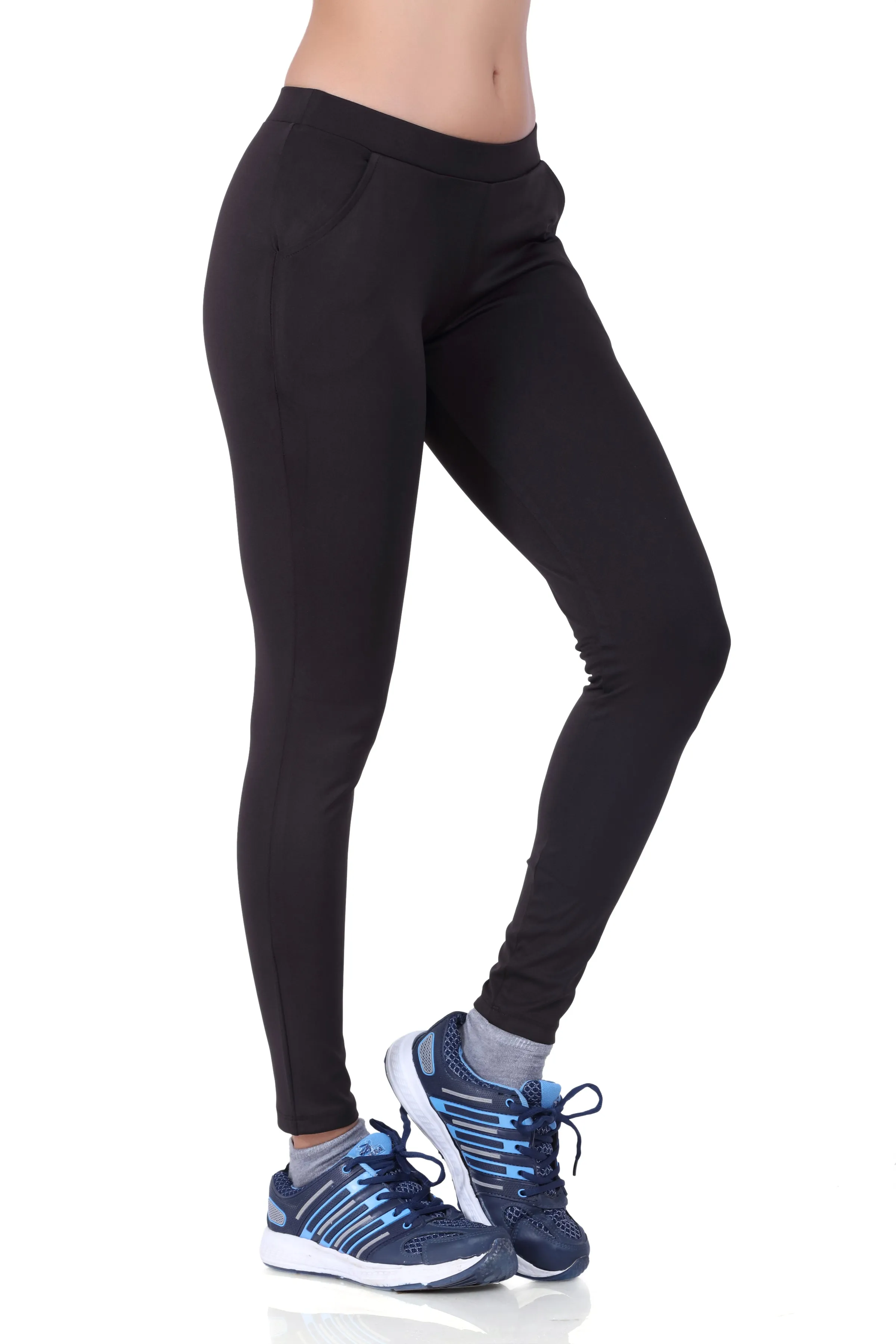 WOMEN'S SLIM FIT PANT WITH CROSS POCKETS