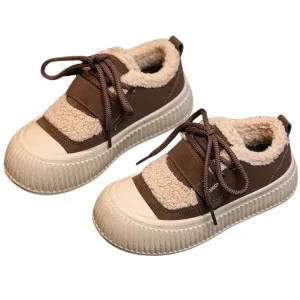 Women's Winter Fur Fuzzy Lined Wide Round Toe Moccasins