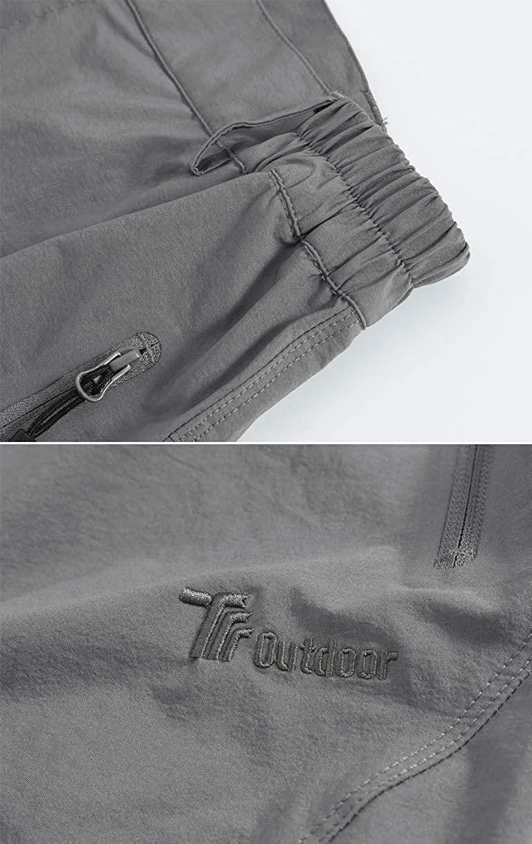 YSENTO Womens Outdoor Walking Hiking Trousers Lightweight Quick Dry Water Resistant Trekking Pants With Zipper Pockets