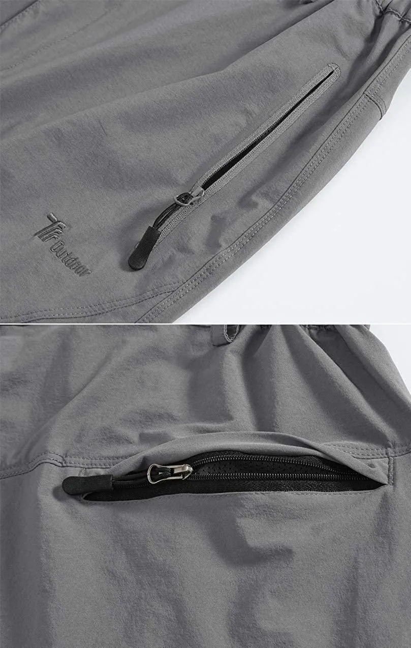 YSENTO Womens Outdoor Walking Hiking Trousers Lightweight Quick Dry Water Resistant Trekking Pants With Zipper Pockets